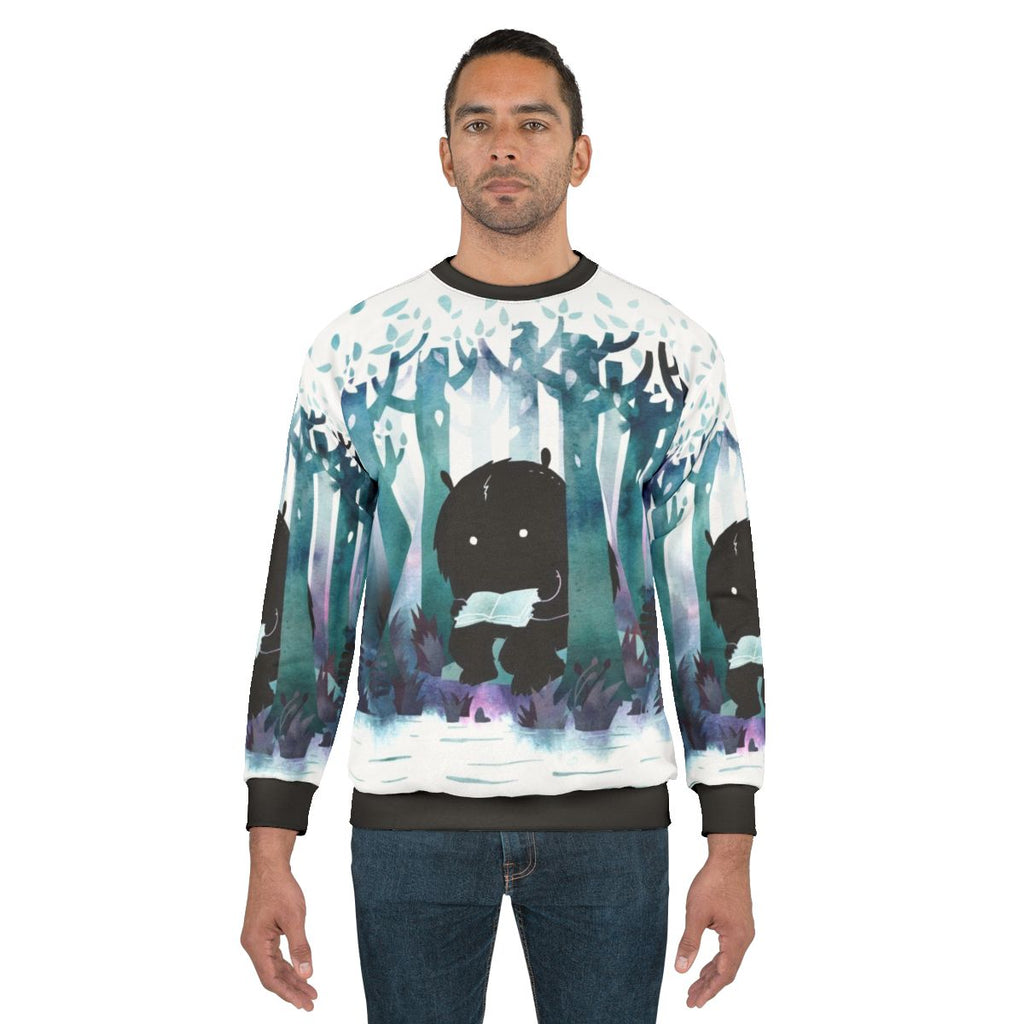 Quiet Spot Monster Watercolor Sweatshirt
