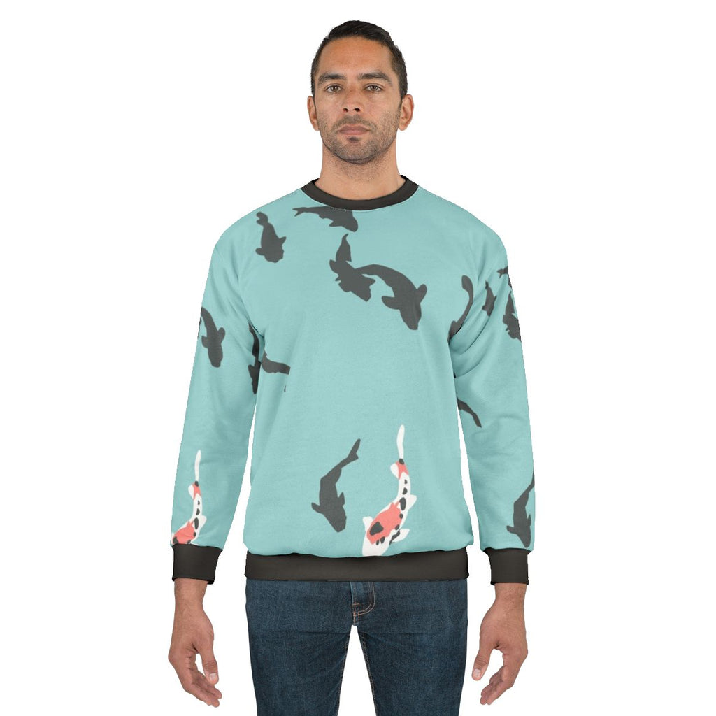 A Silent Voice Koi Fish Sweatshirt with Minimal Anime & Manga Design