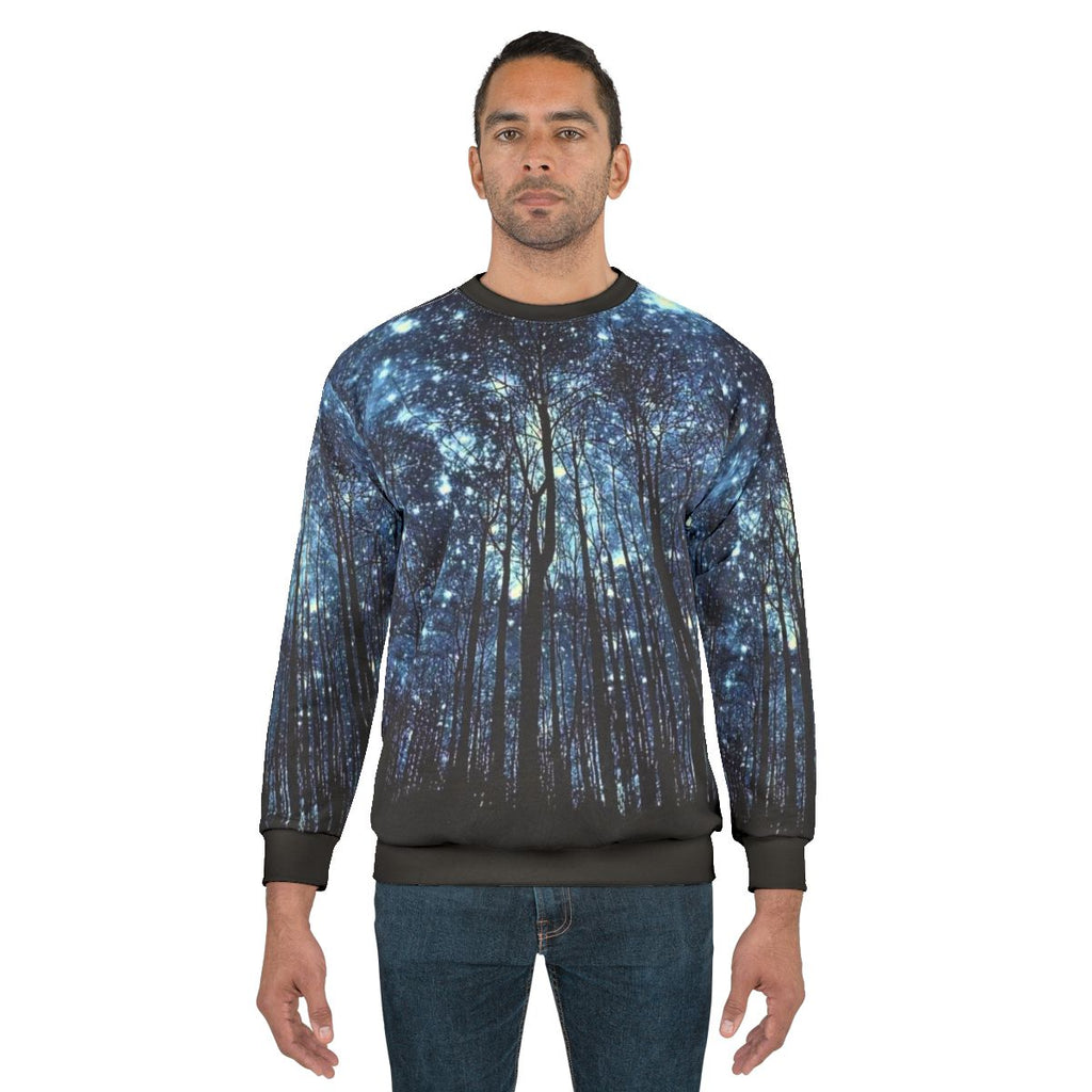 Cosmic star pattern sweatshirt