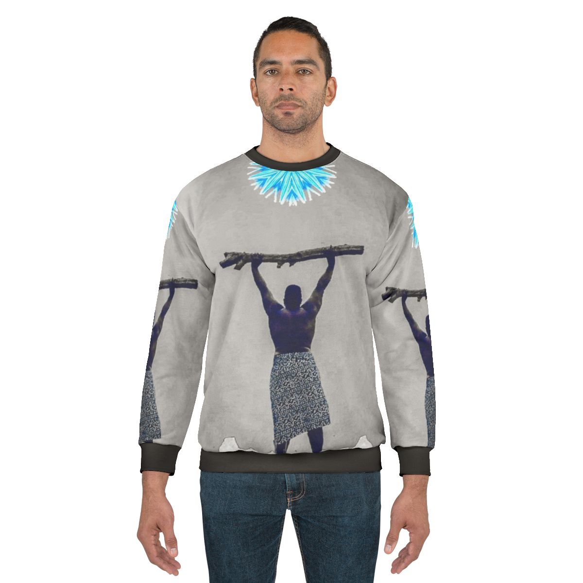 Celestial star sweatshirt with cosmic galaxy design