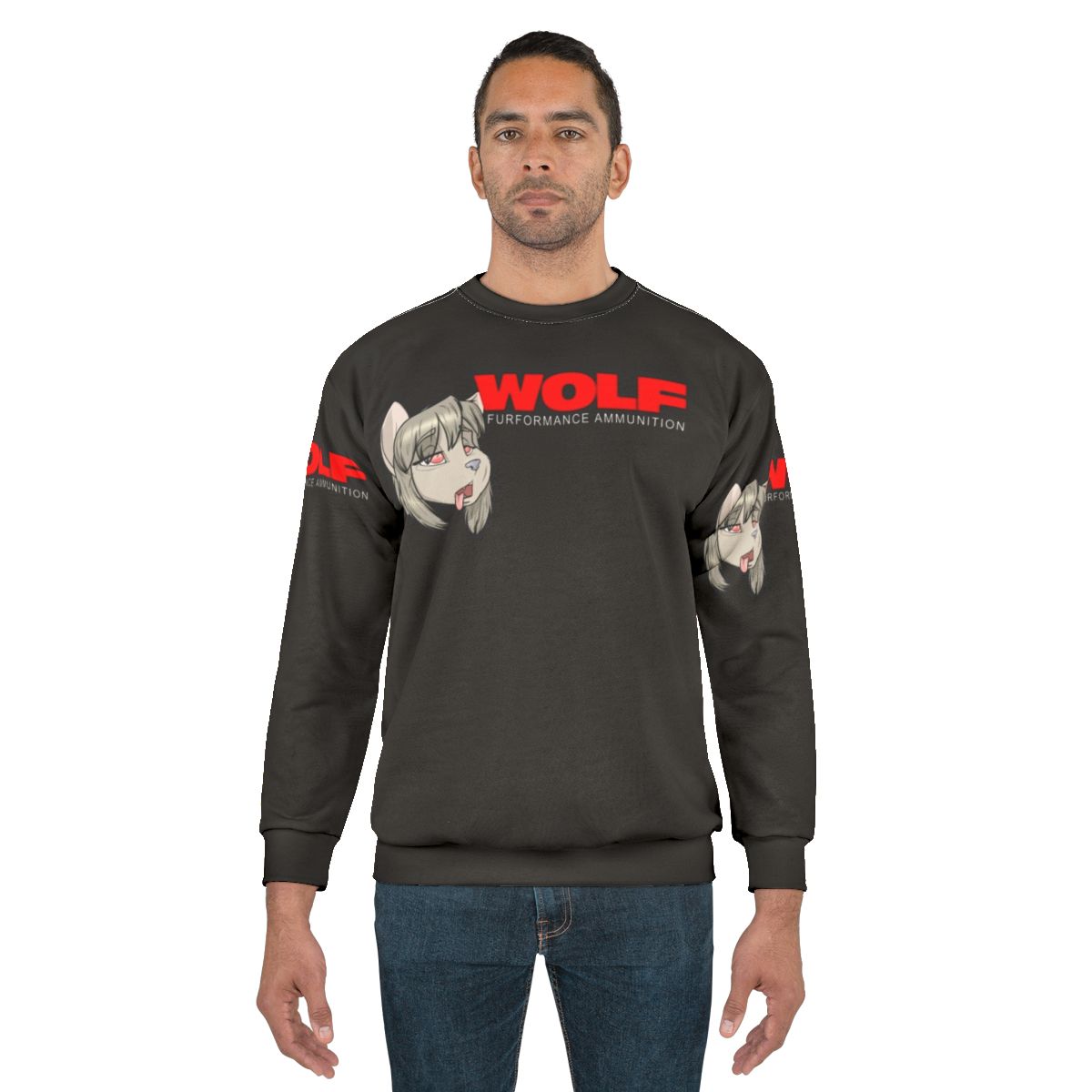 Woolf Sweatshirt with Graphic Design of Wolf