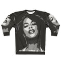 Aaliyah Vintage Newspaper Graphic Sweatshirt