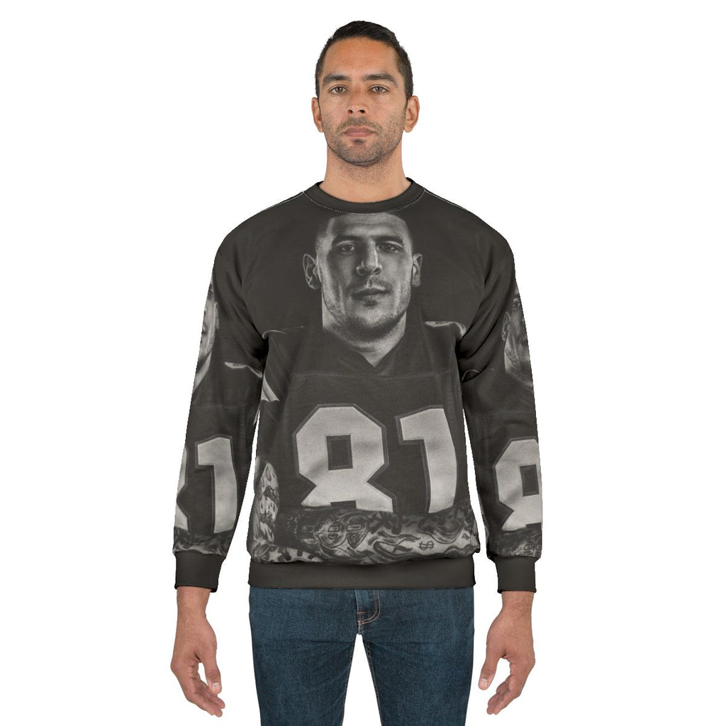 Aaron Hernandez NFL Football Sweatshirt