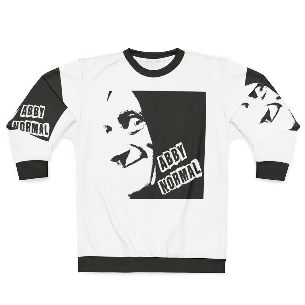 Abby Normal Sweatshirt with Frankenstein and Igor characters