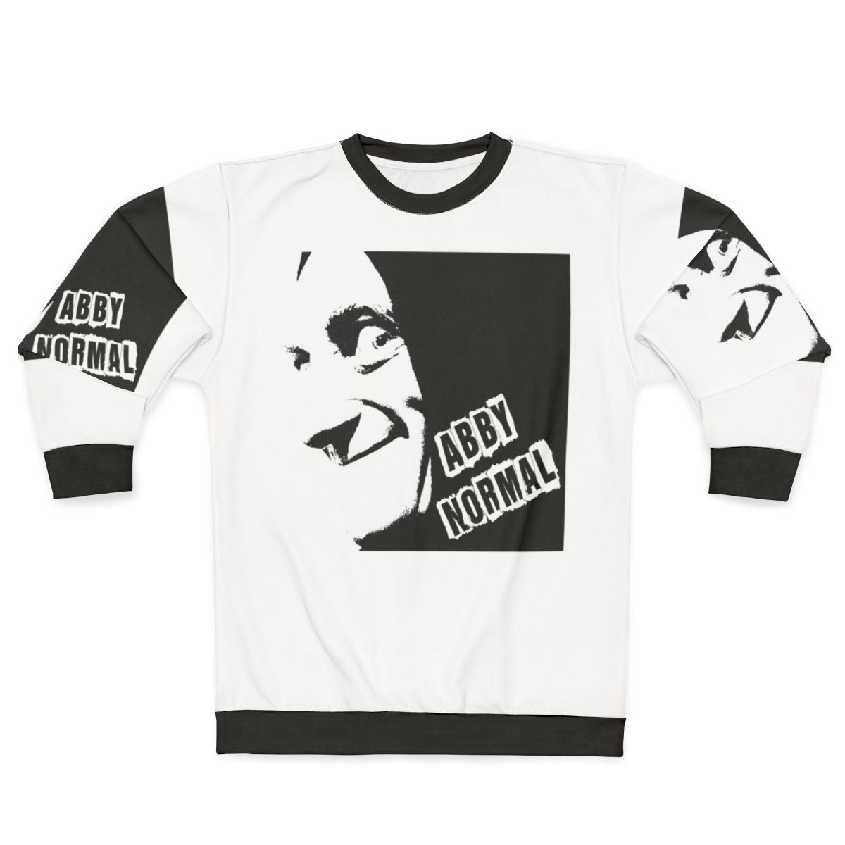 Abby Normal Sweatshirt with Frankenstein and Igor characters