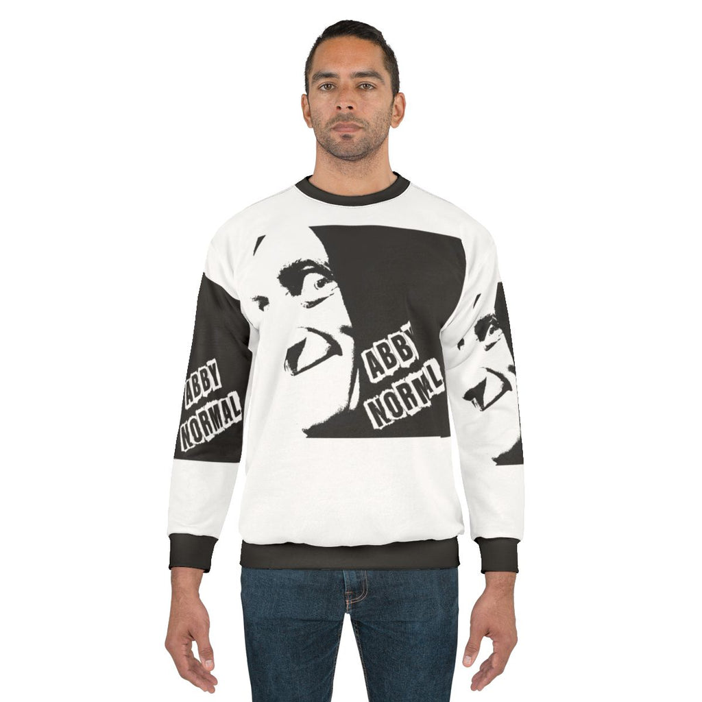 Abby Normal Sweatshirt with Frankenstein and Igor characters