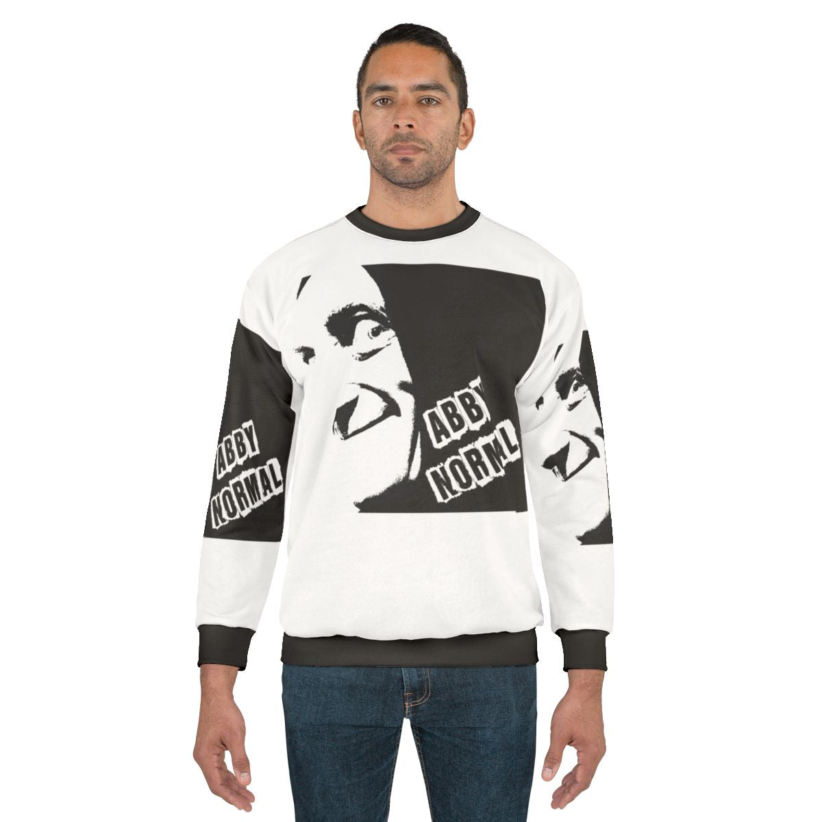 Abby Normal Sweatshirt with Frankenstein and Igor characters