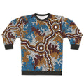 Authentic Aboriginal Art Wetland Dreaming Sweatshirt