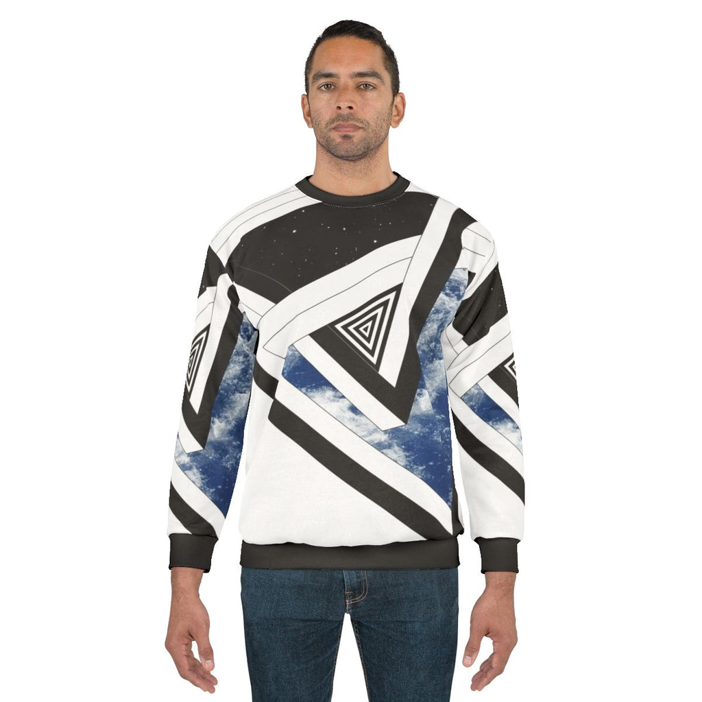 Above Amp Below Space and Stars Conceptual Sweatshirt