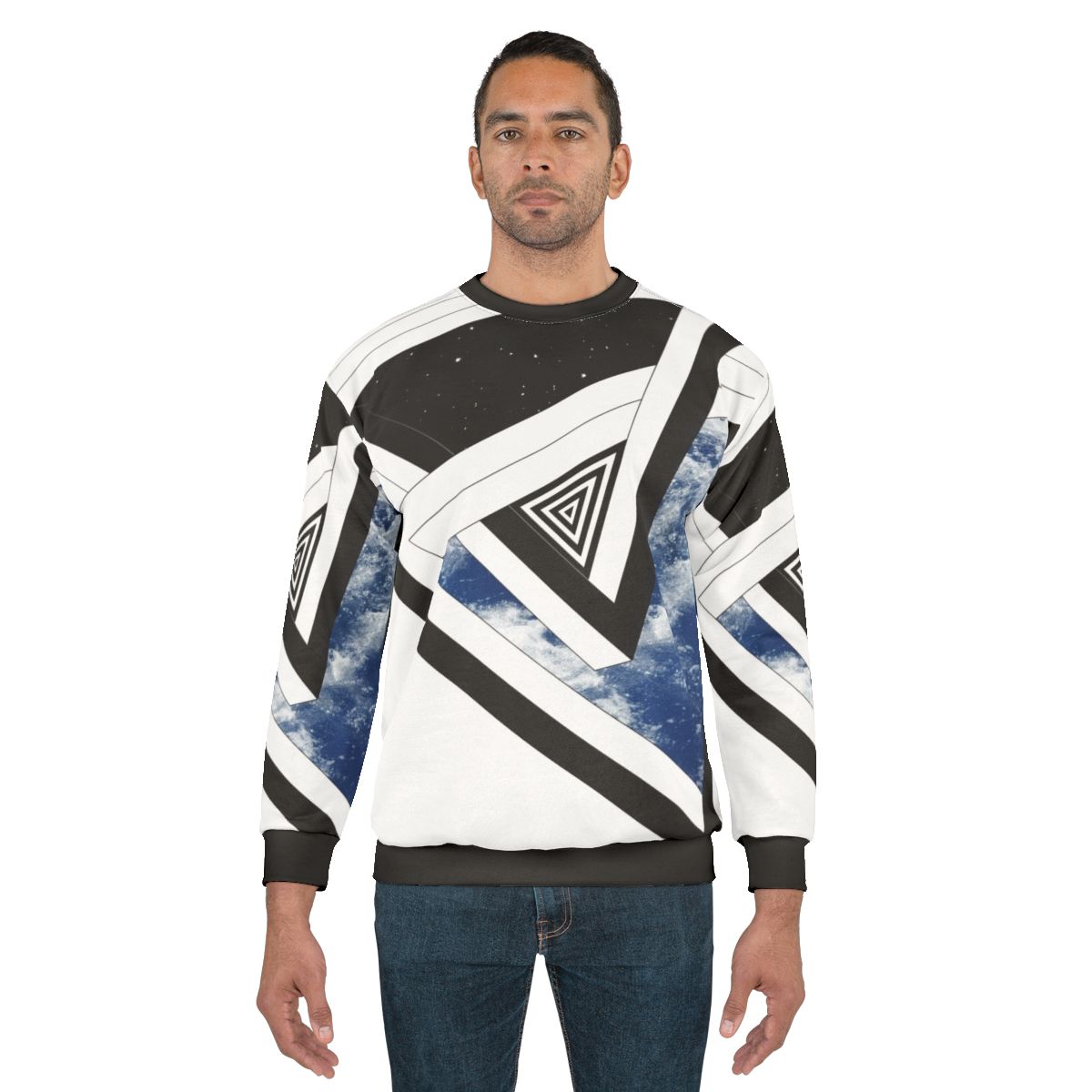 Above Amp Below Space and Stars Conceptual Sweatshirt