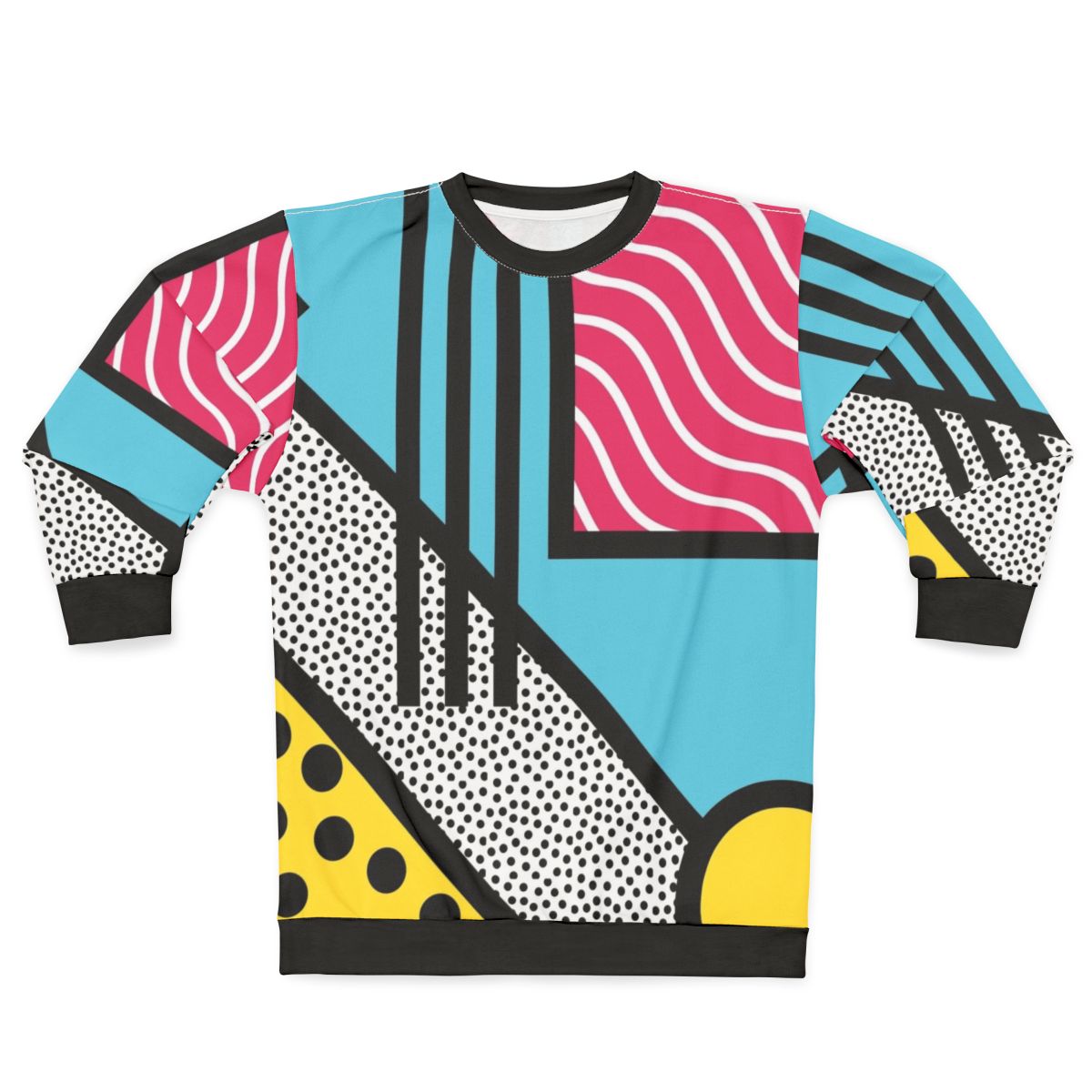 Abstract 80s Memphis Pop Art Graphics Sweatshirt