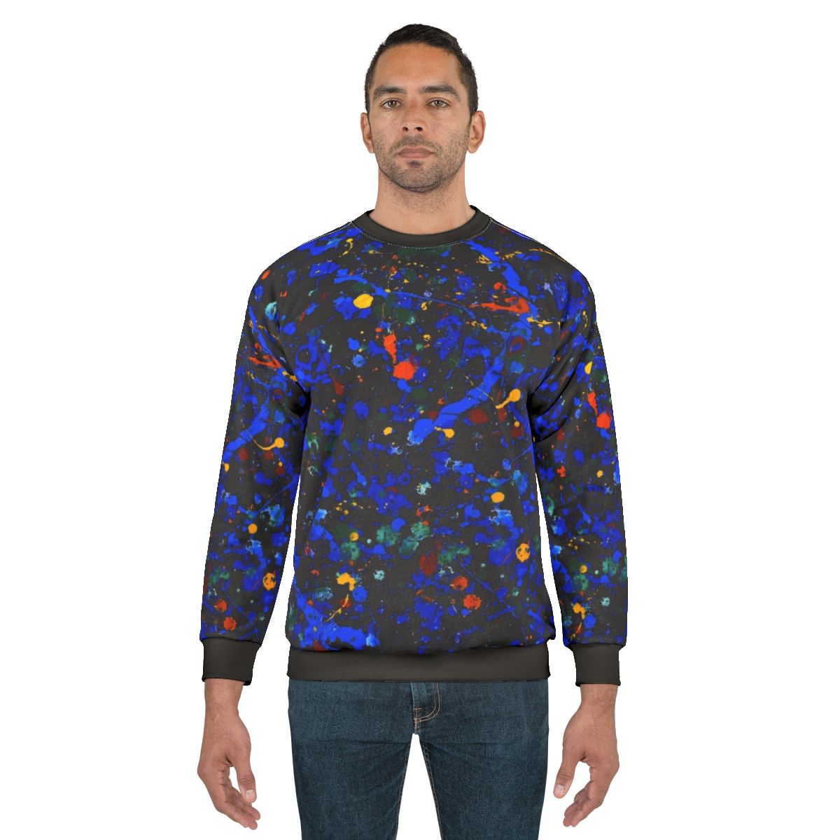 Abstract 909 Pollock-inspired sweatshirt