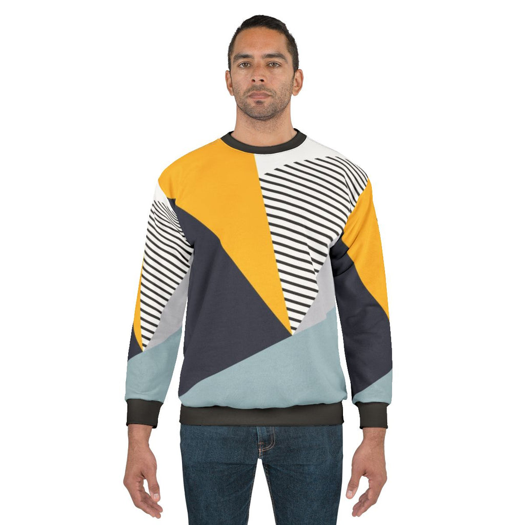Colorful abstract geometric design sweatshirt