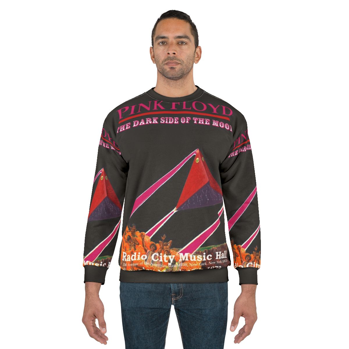 Psychedelic abstract Pink Floyd sweatshirt