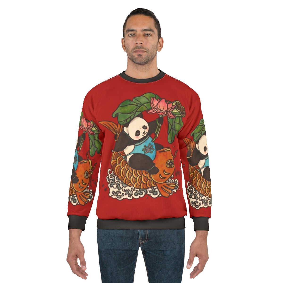 Vintage Chinese New Year Koi Fish Sweatshirt