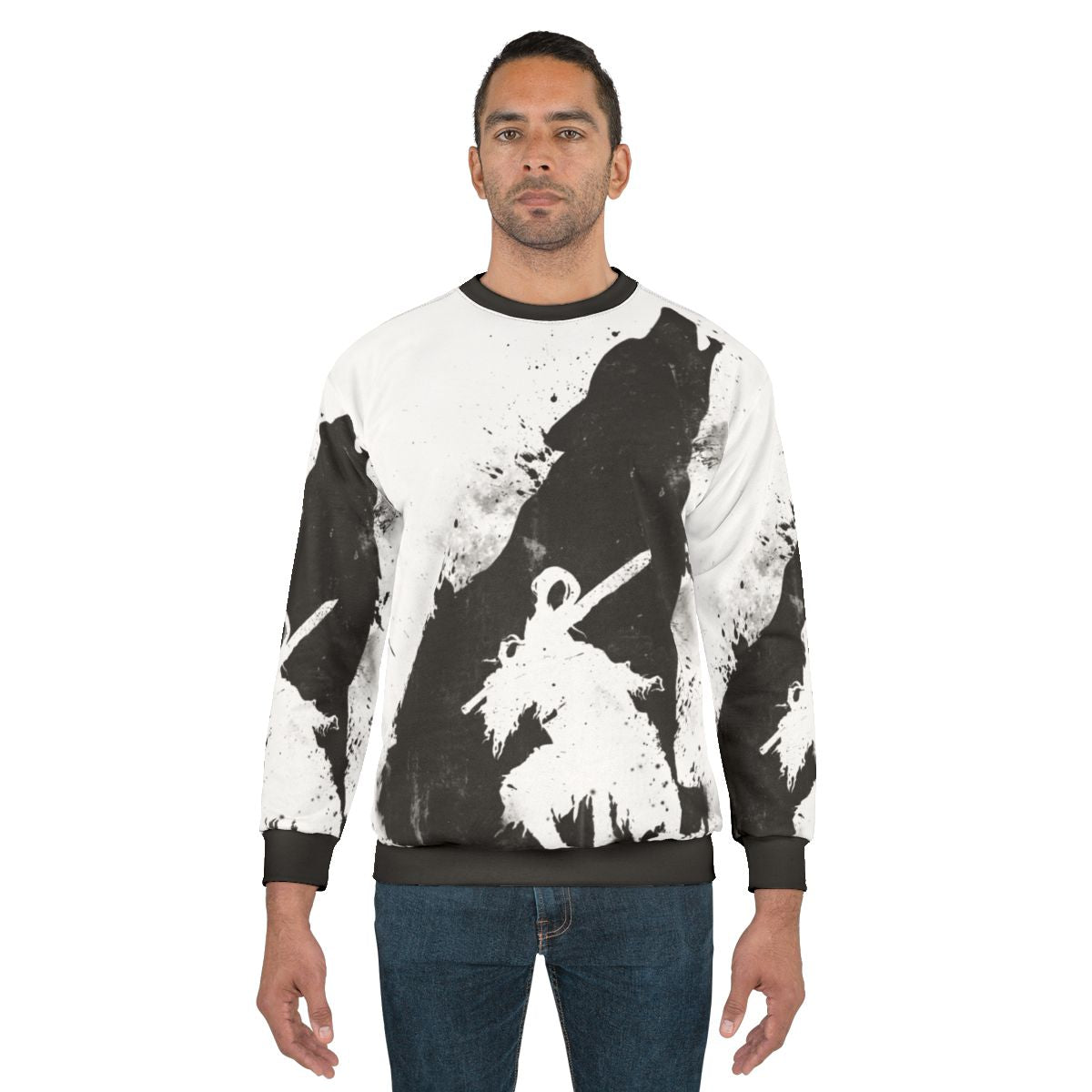 Abyss Warrior Dark Souls Inspired Black Sweatshirt