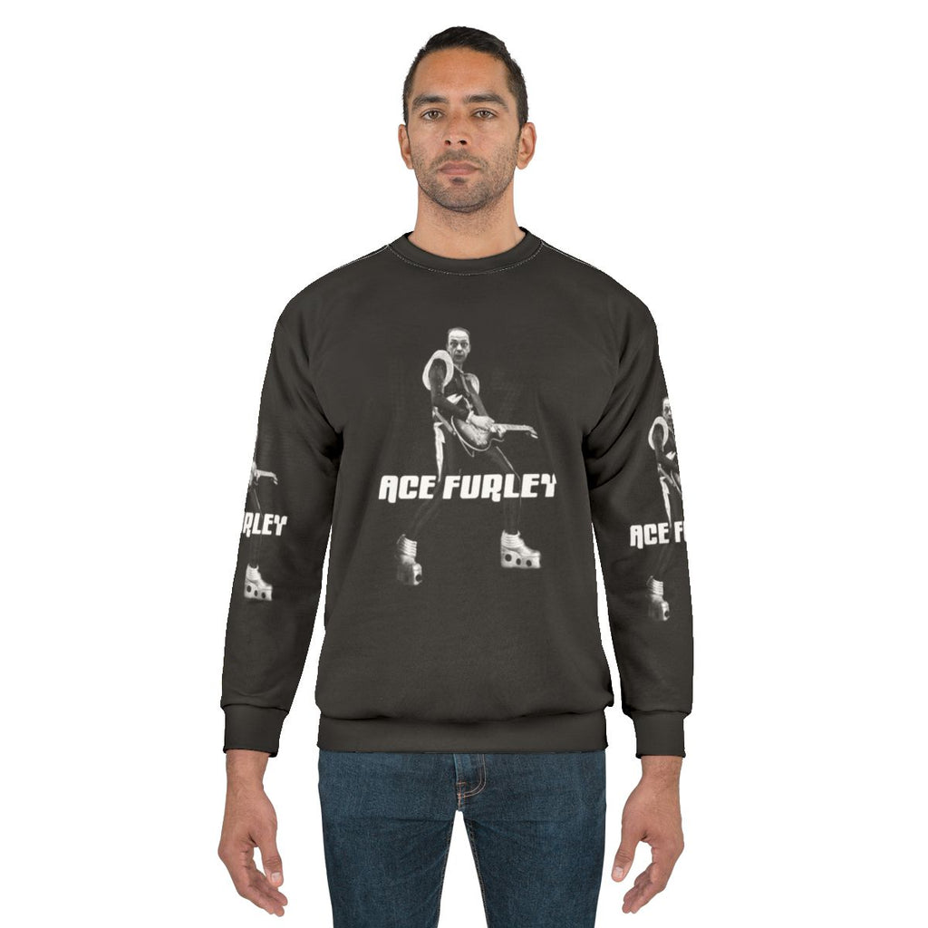 Ace Furley Sweatshirt featuring a guitar design