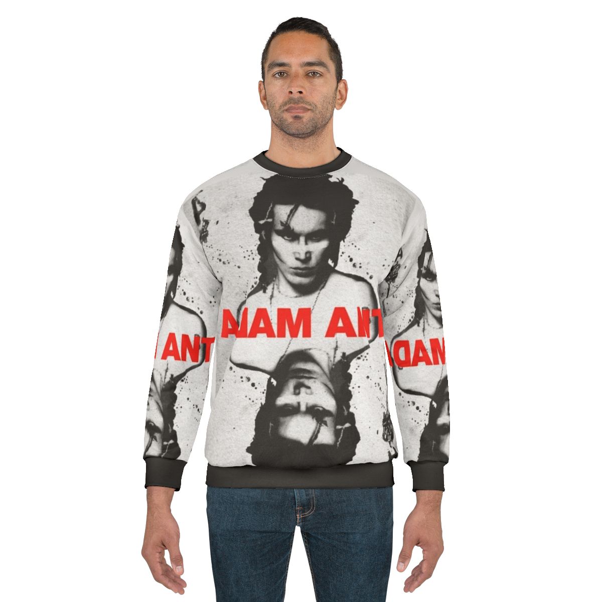Adam Ant playing card punk rock sweatshirt