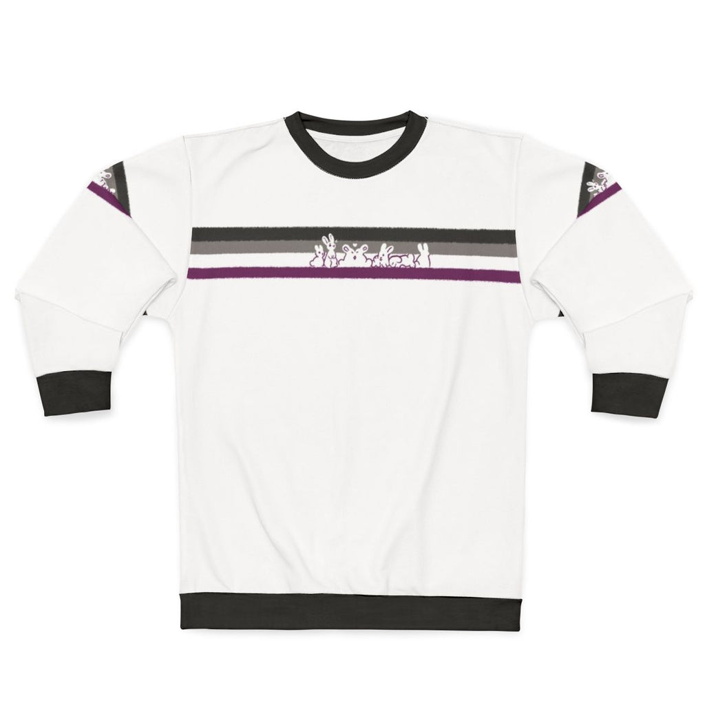 Ace Pride Rabbits Sweatshirt with Cute Bunny Design