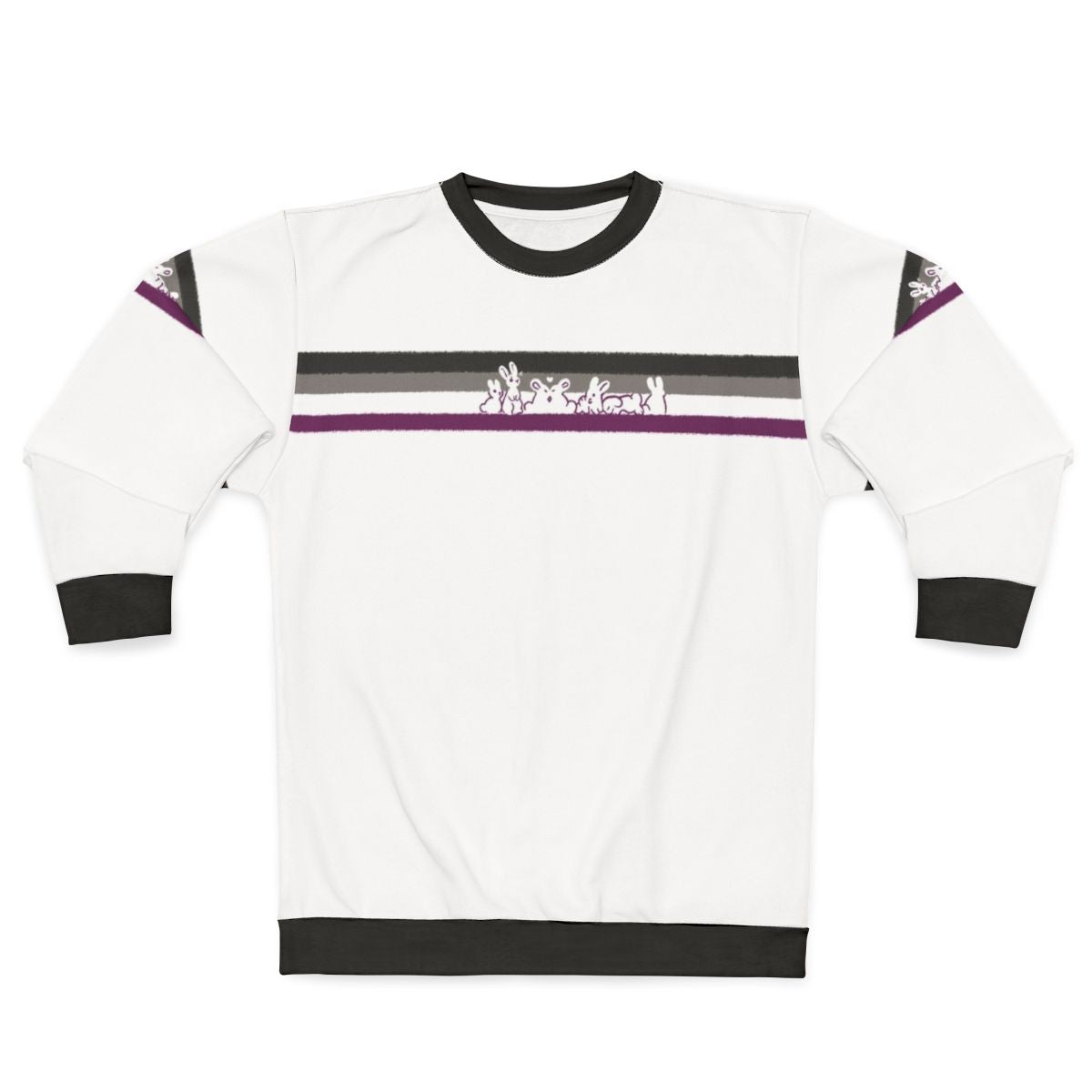 Ace Pride Rabbits Sweatshirt with Cute Bunny Design
