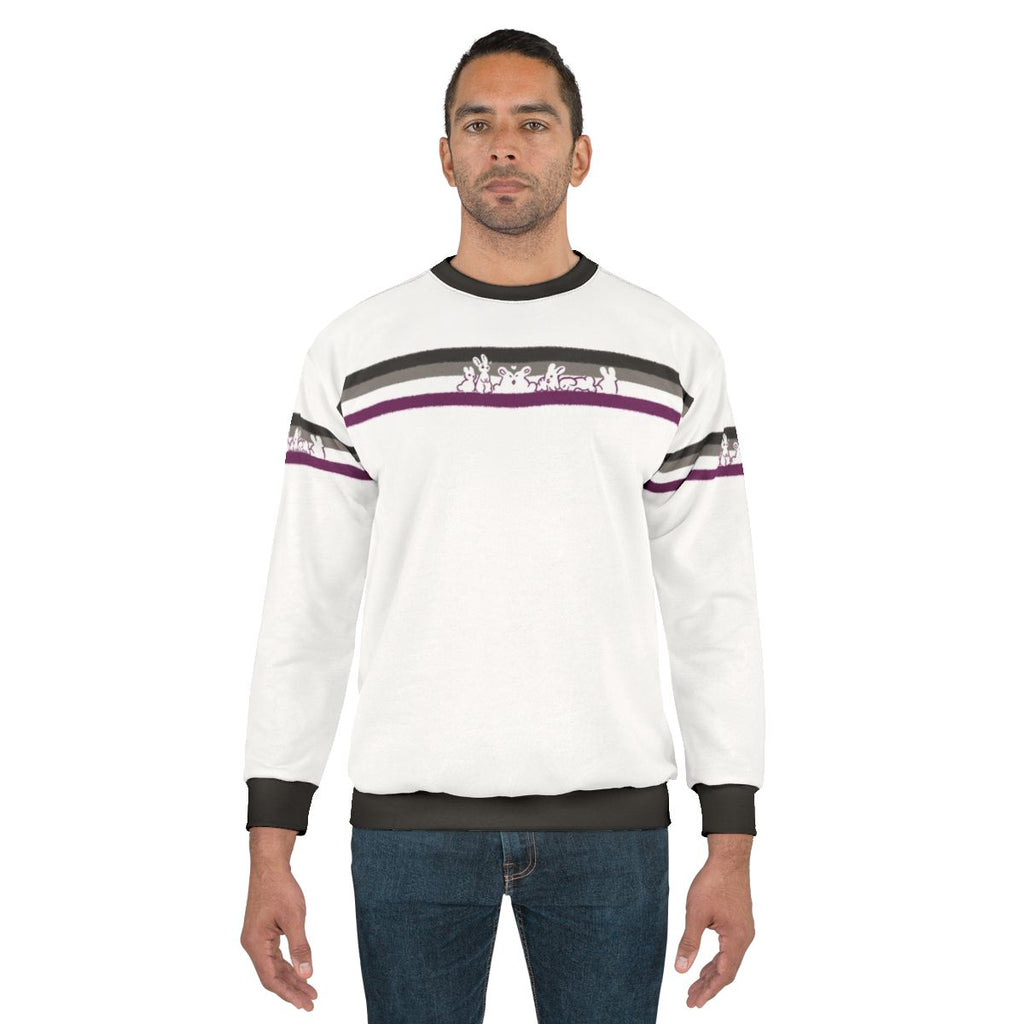 Ace Pride Rabbits Sweatshirt with Cute Bunny Design