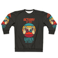 Actuarial Gamer Sweatshirt with Retro Sunset Design