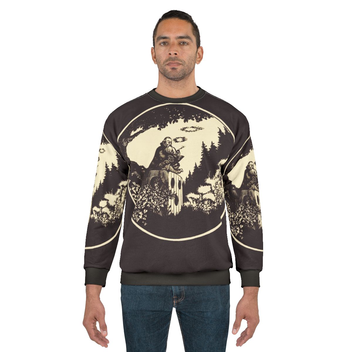 Vintage AD&D Wizard Sweatshirt with fantasy design