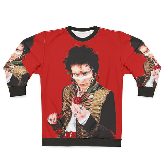 Adam Ant Inspired 80s Punk Rock Sweatshirt