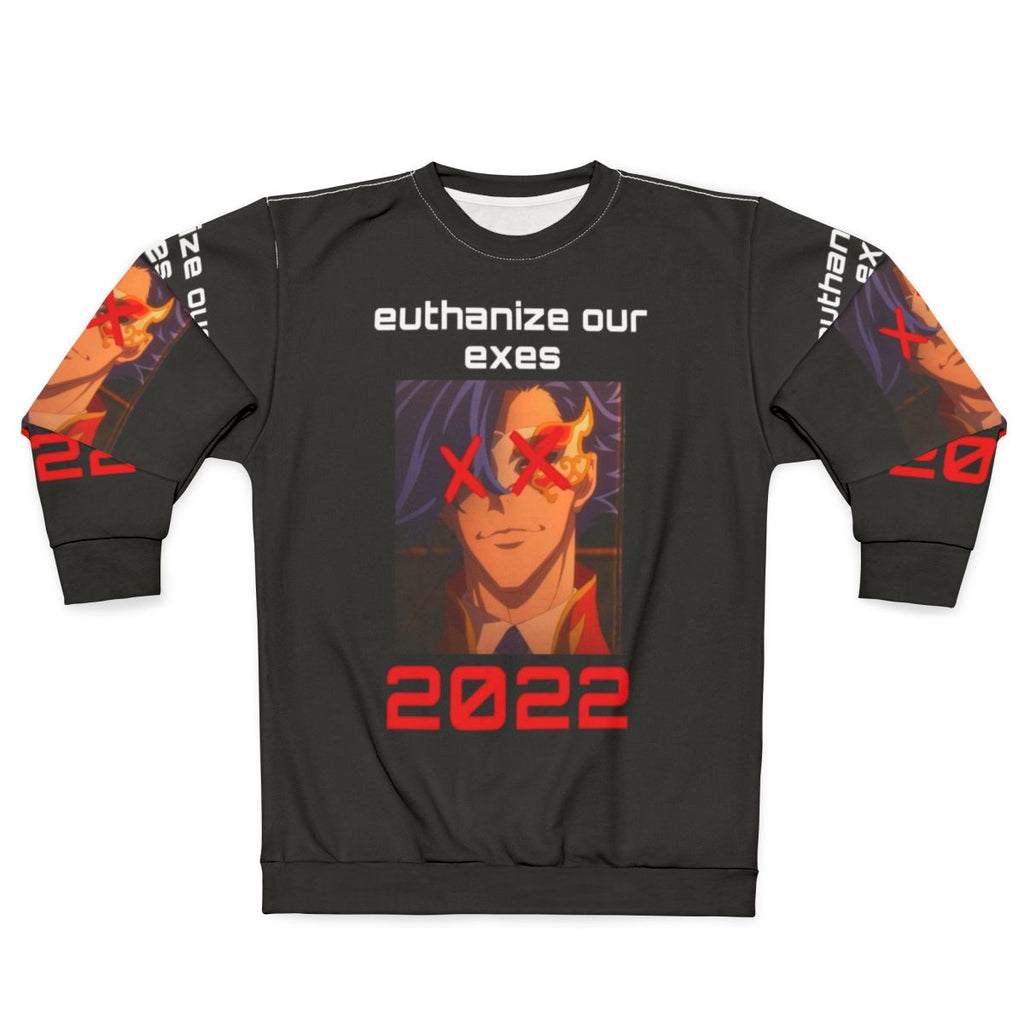 Anime-inspired "Sk8 the Infinity" graphic sweatshirt