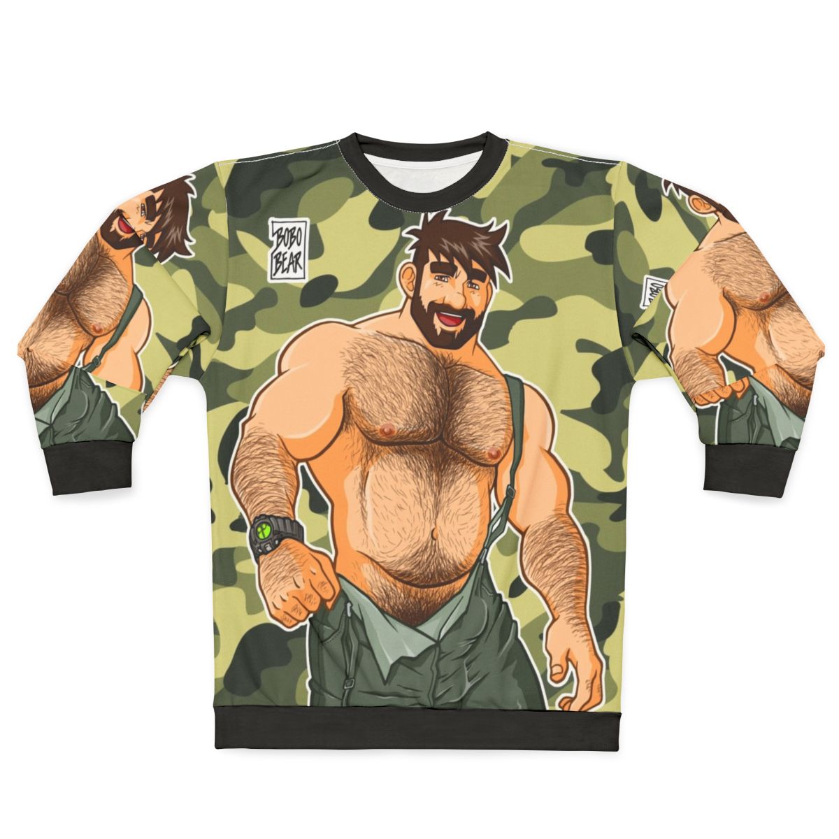 Camouflage sweatshirt for men