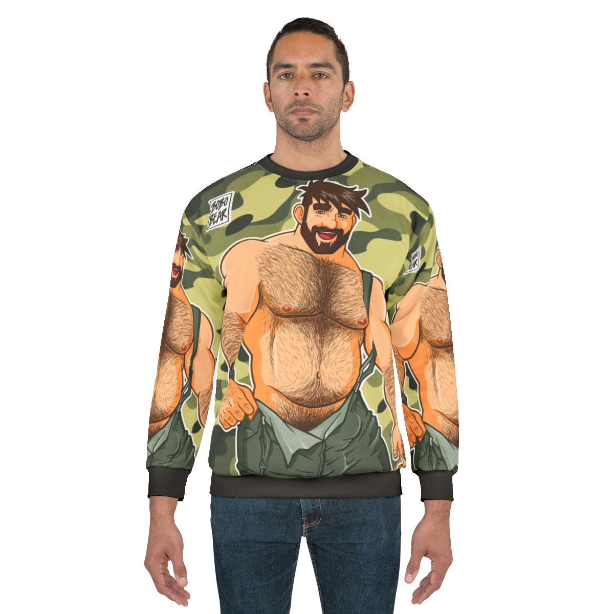 Camouflage sweatshirt for men