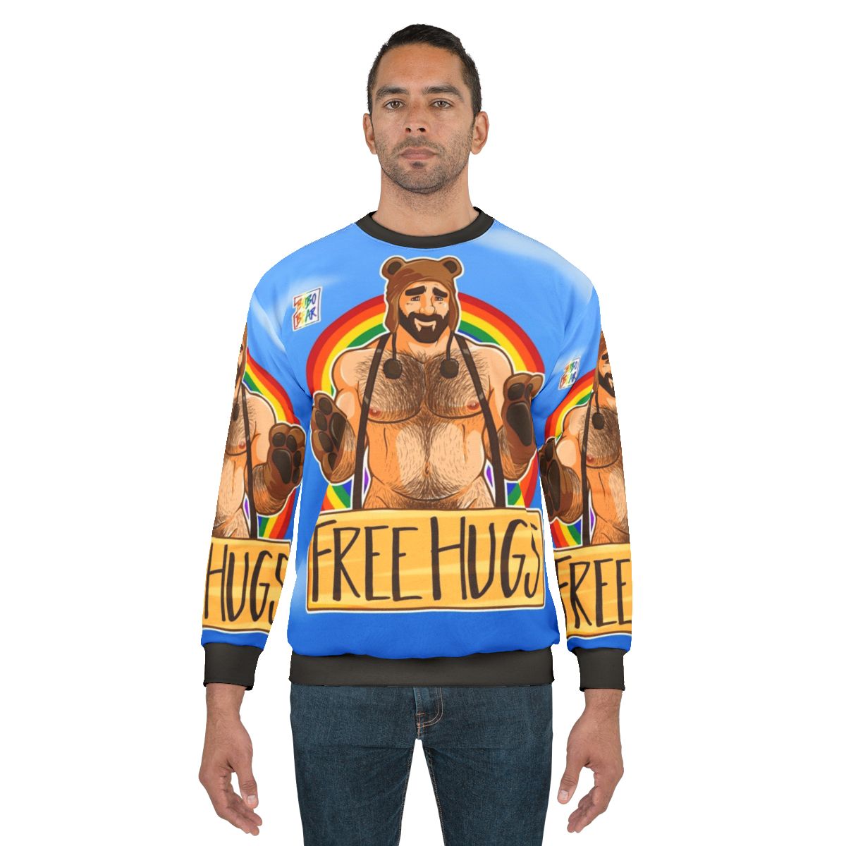 Adam Likes Hugs Gay Pride Sweatshirt