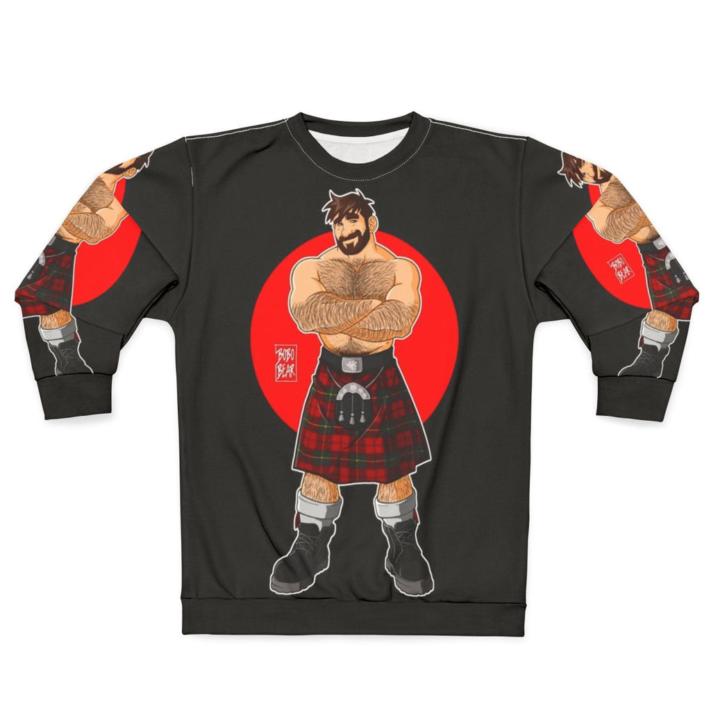 Adam Likes Kilts Shirtless Sweatshirt - Gay Pride Apparel
