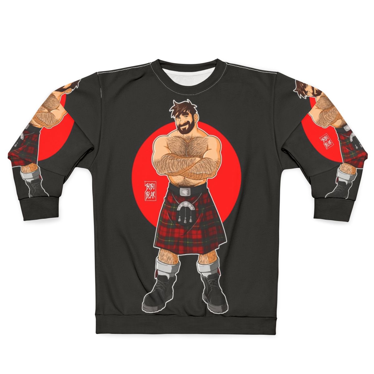 Adam Likes Kilts Shirtless Sweatshirt - Gay Pride Apparel