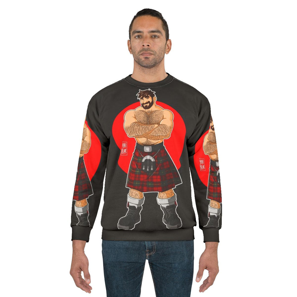 Adam Likes Kilts Shirtless Sweatshirt - Gay Pride Apparel