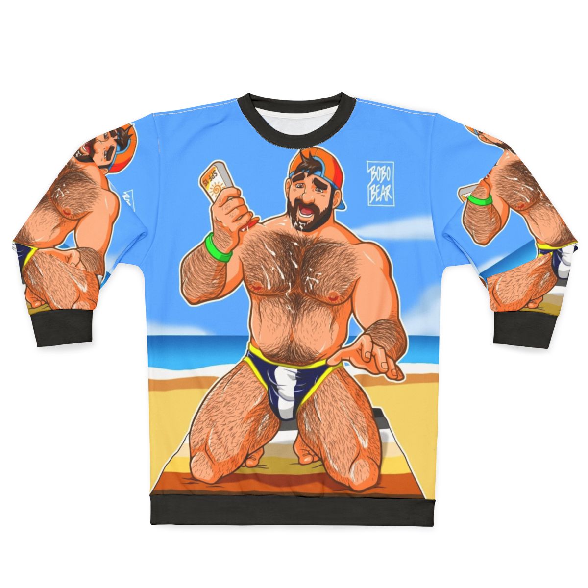 Adam Likes Sun Lotion Gay Pride Sweatshirt