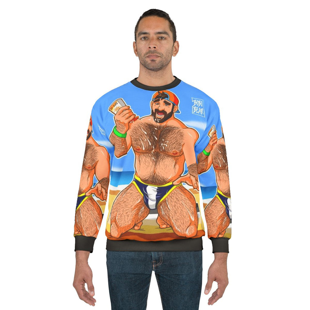 Adam Likes Sun Lotion Gay Pride Sweatshirt
