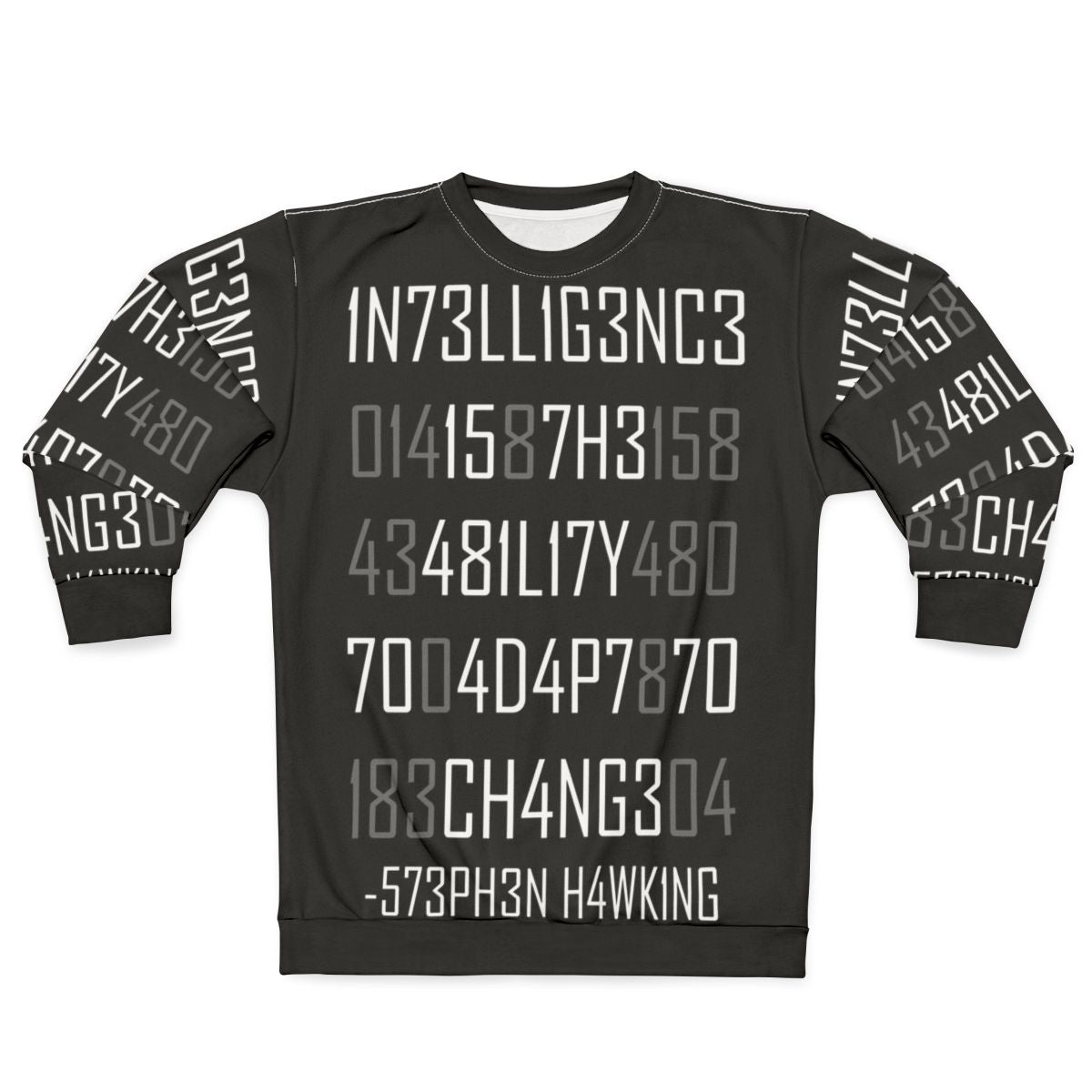 Encoded Adapt Or Die Sweatshirt for Science Enthusiasts
