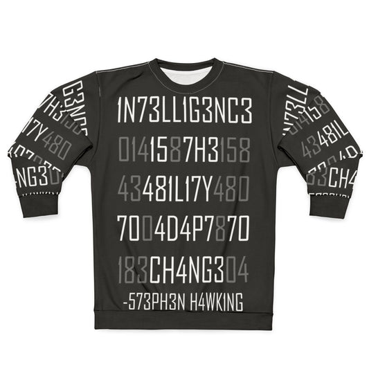 Encoded Adapt Or Die Sweatshirt for Science Enthusiasts