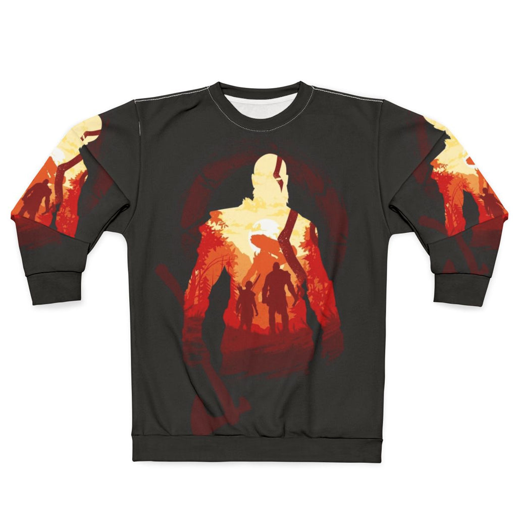 Adventure Of The Gods Sweatshirt featuring Kratos and Atreus from God of War