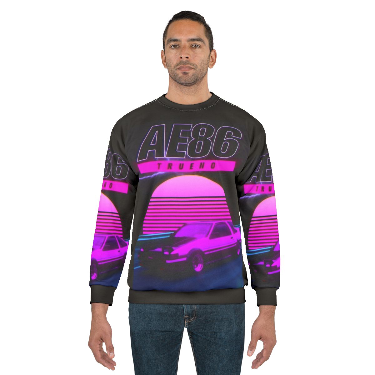 Ae86 Retro Synthwave Sweatshirt