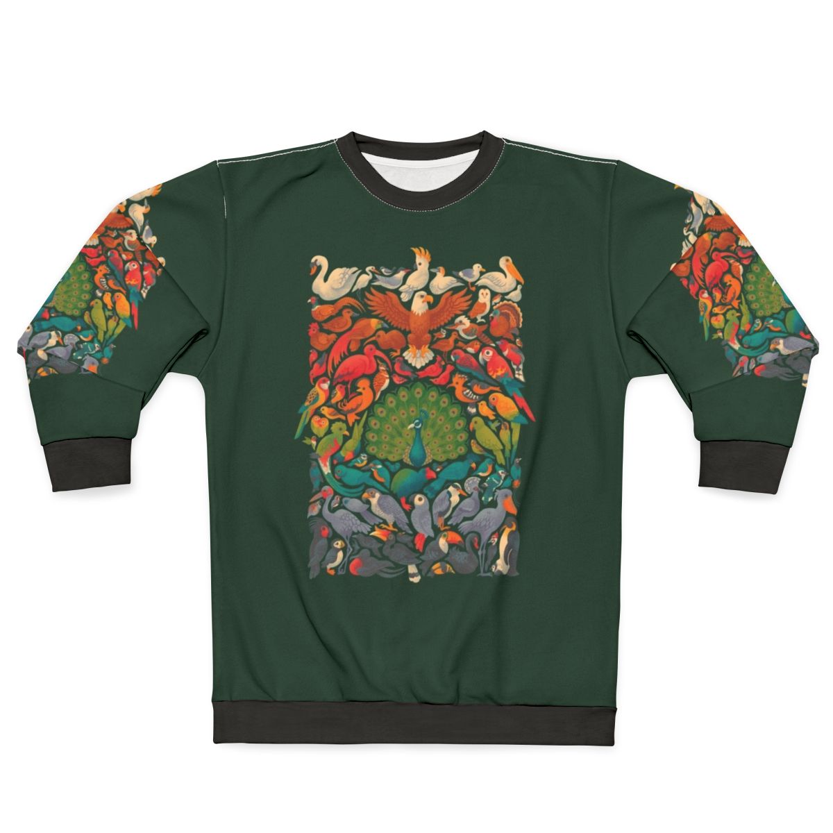 Aerial Spectrum Green Sweatshirt featuring nature and wildlife graphics
