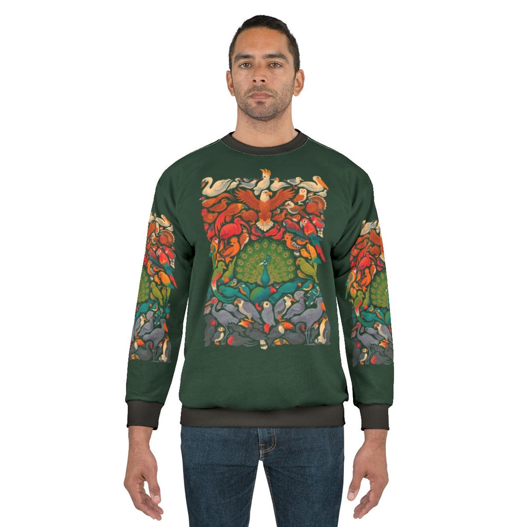 Aerial Spectrum Green Sweatshirt featuring nature and wildlife graphics
