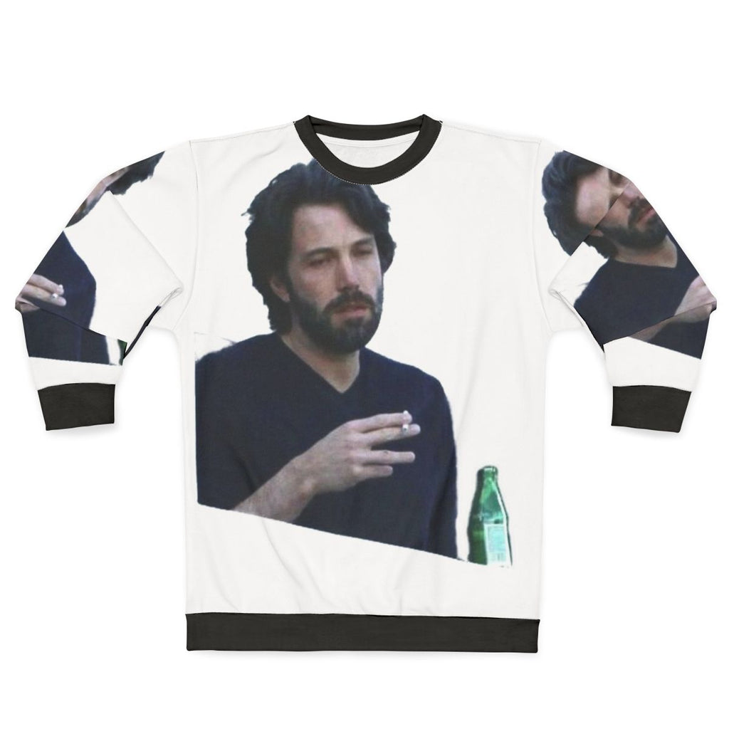 Ben Affleck meme sweatshirt with a stylish and aesthetic design