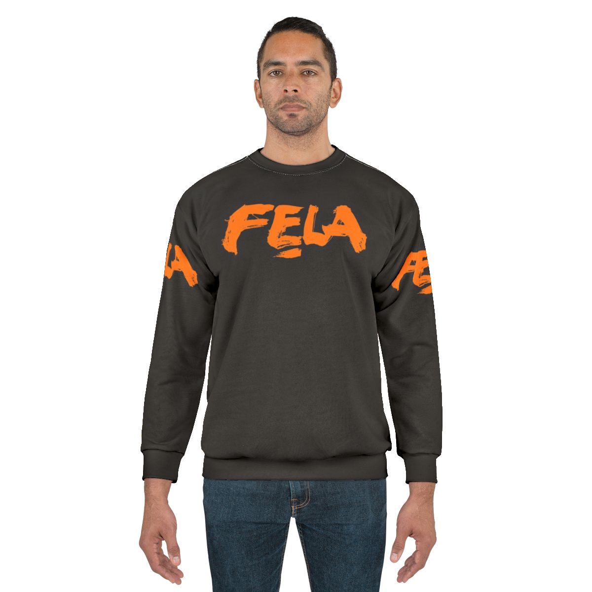 African Afrobeat Sweatshirt with Vibrant Music and Art Motifs