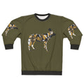 African painted dog portrait on a cozy sweatshirt