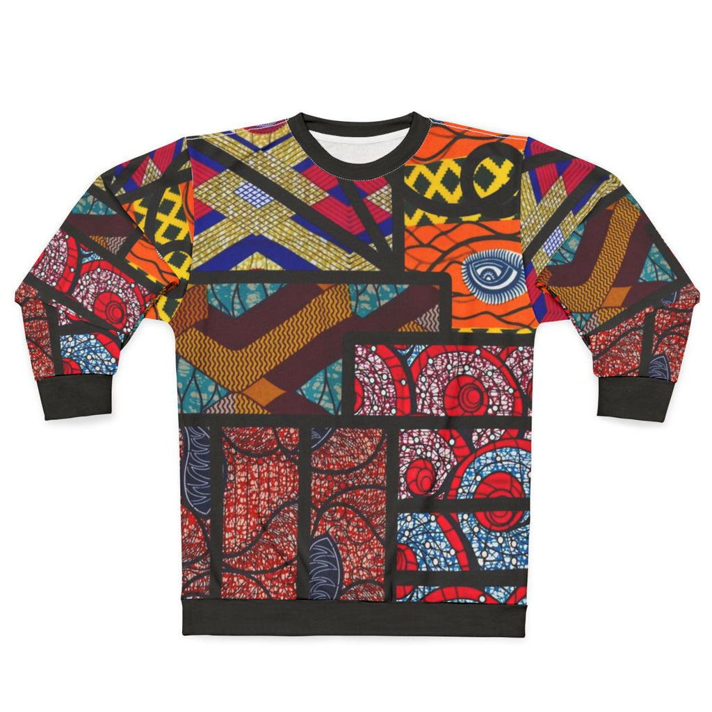 Vintage African Print Graphic Design Sweatshirt