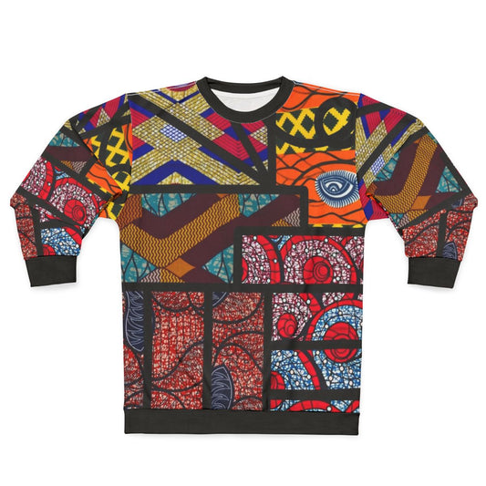Vintage African Print Graphic Design Sweatshirt