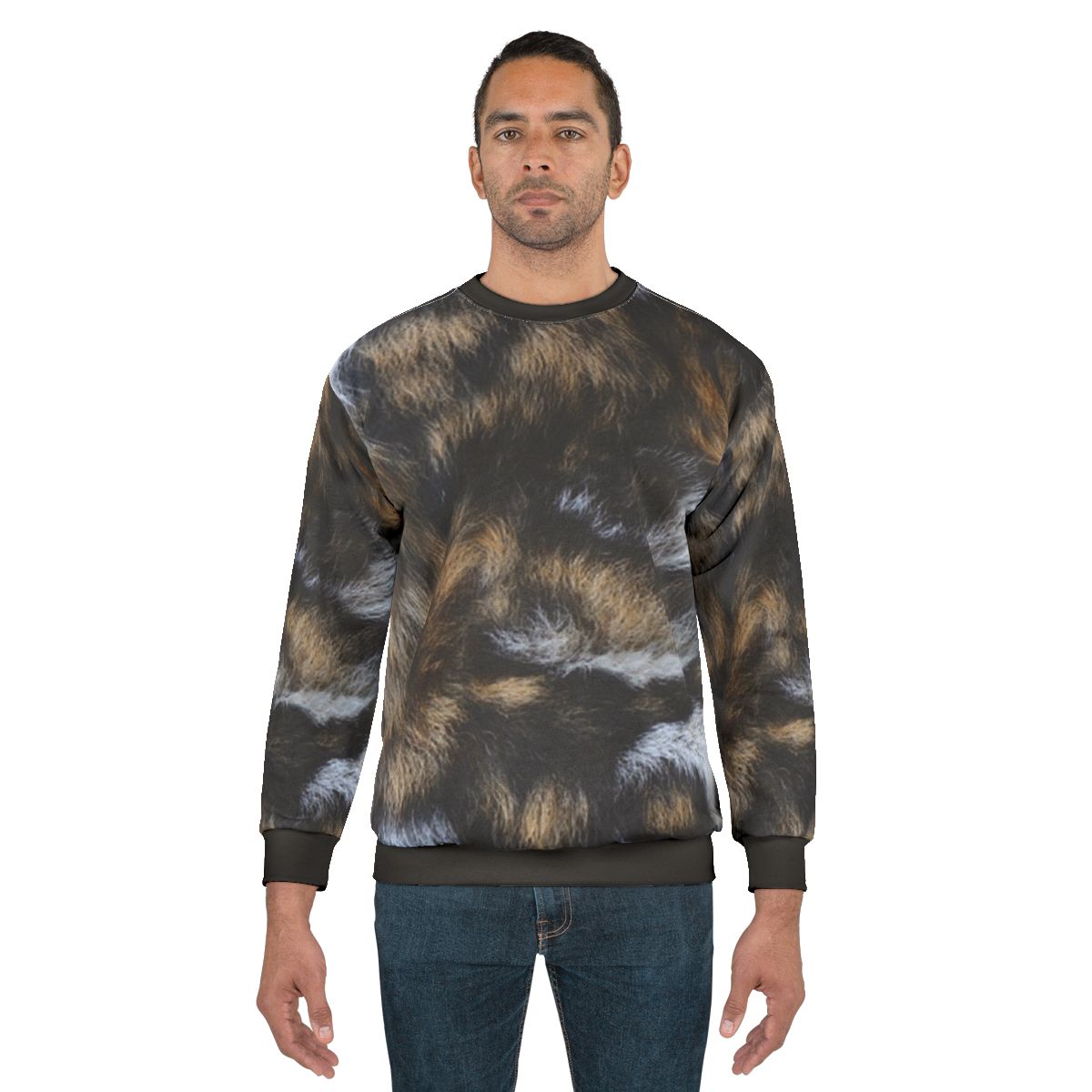 African wild dog fur print sweatshirt