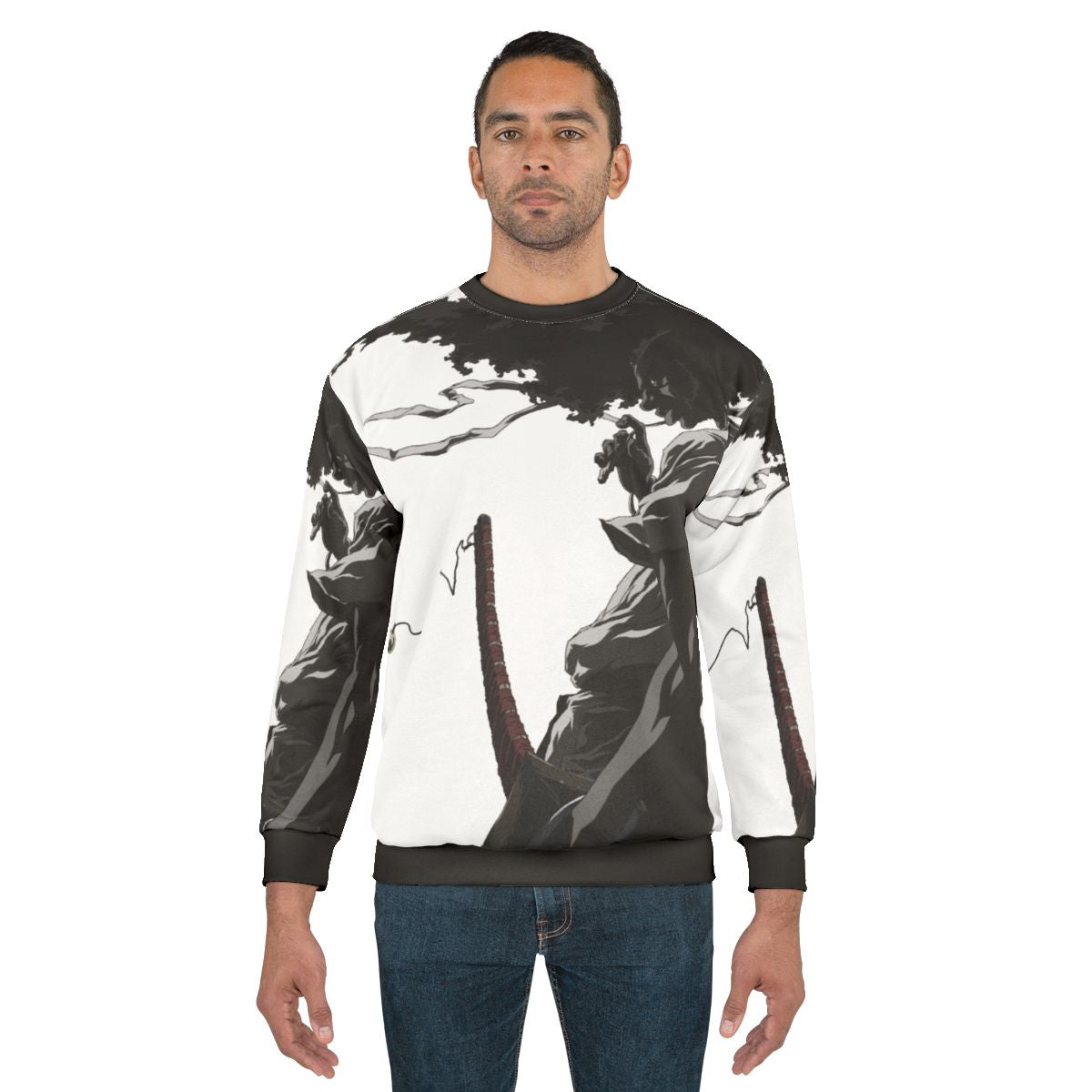 Afro Samurai Anime Inspired Graphic Sweatshirt